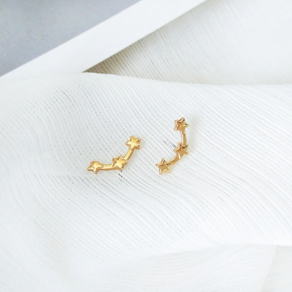 Stars ear cuffs earrings - Picture 4 of 4